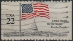 Sellos de America - Estados Unidos -  Bandera y Capitolio