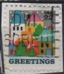 Stamps United States -  Villaje Escena