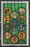 Stamps United States -  Gril Scouts 75th Anniv