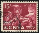 Stamps Kenya -  1963 año de la independencia de KENIA. Industrias pesadas.