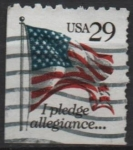 Stamps United States -  Bandera