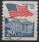 Sellos de America - Estados Unidos -  Bandera