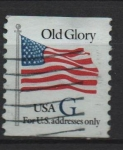 Stamps United States -  Bandera