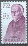Stamps Spain -  Forjadores de America. Padre Jose de Anchieta.