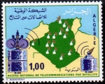 Sellos del Mundo : Africa : Algeria : Red Nacional de Telecomunicaciones por satelite