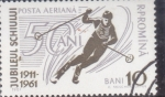 Stamps Romania -  esquí alpino