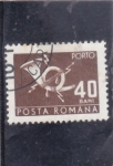 Sellos de Europa - Rumania -  corneta de correos