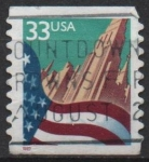 Stamps United States -  Bandera