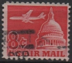 Stamps United States -  Avion d' pasajeros y Capitolio