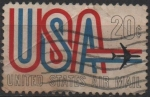 Sellos de America - Estados Unidos -  USA y Avion