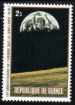 Sellos de Africa - Guinea -  10 Aniversario del hombre sobre la Luna