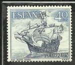 Stamps Spain -  Nao Santa Maria