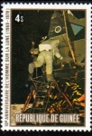 Stamps Africa - Guinea -  10 Aniversario del hombre sobre la Luna