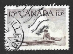 Stamps Canada -  351 - Esquimal en Kayak