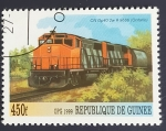 Stamps Guinea -  Tren 