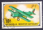 Sellos de Asia - Mongolia -  Avion R-1