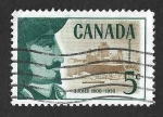 Stamps Canada -  379 - 350 Aniversario de la Fundación de Quebec