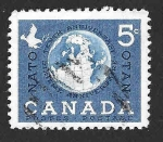 Stamps Canada -  384 - X Aniversario de la OTAN