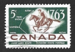 Stamps Canada -  413 - Bicentenario del I Servicio Postal Regular Entre Quebec, Three Rivers y Montreal