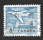 Stamps Canada -  414 - Aeropuerto de Ottawa