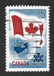 Stamps Canada -  453 - Centenario de la Nación de Canadá