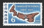Stamps Canada -  499 - Bicentenario de la Ciudad de Charlottetown