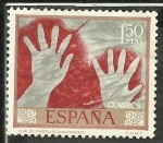 Stamps Spain -  Cueva El Castillo (Santander)