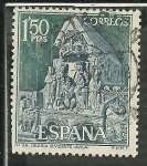 Stamps Spain -  Iglesia San Vicente (Avila)