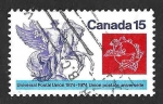 Stamps Canada -  649 - Centenario de la U.P.U.
