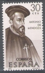 Stamps Spain -  Forjadores de America. Antonio de Mendoza