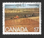 Stamps Canada -  863 - LXXV Aniversario de la Creación de Saskatchewan y Alberta como Provincias