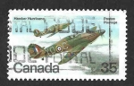 Sellos de America - Canad� -  876 - Hawker Hurricane 