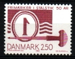Stamps Denmark -  50 aniv. tecnica de grabado en sello
