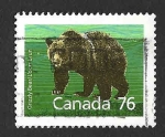 Sellos de America - Canad� -  1178 - Oso Grizzly