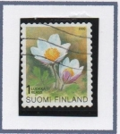 Stamps Finland -  Flores, spring Anemone