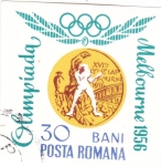 Sellos de Europa - Rumania -  OLIMPIADA MELBOURNE'56