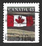 Stamps Canada -  1359 - Bandera de Canadá