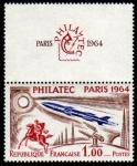 Sellos de Europa - Francia -  Philatec 1964