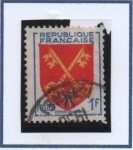 Stamps France -  Escudos, Comtal Vanaissin