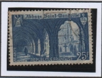 Stamps France -  St. Wandrille Abbey