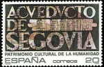 Sellos de Europa - Espa�a -  ESPAÑA 1989 3040 Sello Nuevo Patrimonio de la Humanidad Segovia Ciudad Vieja y Acueducto Michel2920