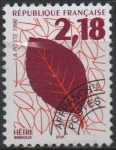 Stamps France -  Hojas, Beech