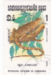 Stamps Cambodia -  Camaleón 