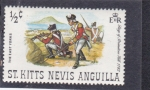 Stamps America - Saint Kitts and Nevis -  soldados