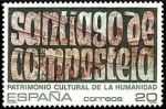 Sellos de Europa - Espa�a -  ESPAÑA 1989 3041 Sello Nuevo Patrimonio Humanidad Coruña Ciudad Santiago de Compostela Michel2919
