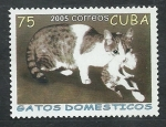 Stamps : America : Cuba :  Gatos  domesticos