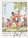 Stamps : Asia : Laos :  lucha