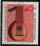 Stamps Germany -  serie- Beneficiencia- Instrumentos musicales