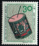 Stamps Germany -  serie- Beneficiencia- Instrumentos musicales