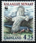 Stamps : Europe : Greenland :  serie- Búho Nival